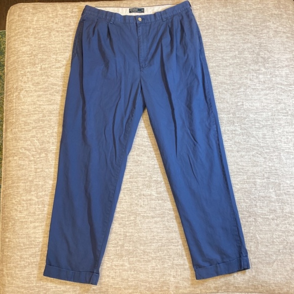 Polo by Ralph Lauren men’s blue khaki pants size 38 X 32